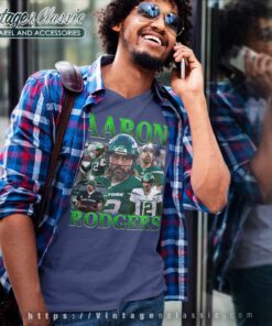 Aaron Rodgers Welcome To New York Jets Shirt 4 Aaron Rodgers Welcome To New York Jets V Neck TShirt