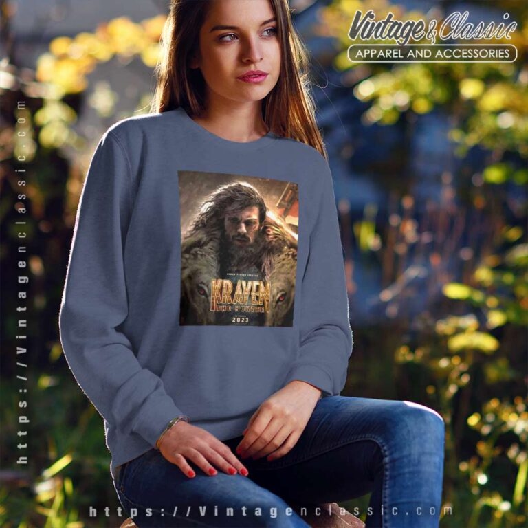 Aaron Taylor Johnson Kraven The Hunter Movie Sweatshirt Aaron Taylor Johnson Kraven The Hunter Movie Sweatshirt