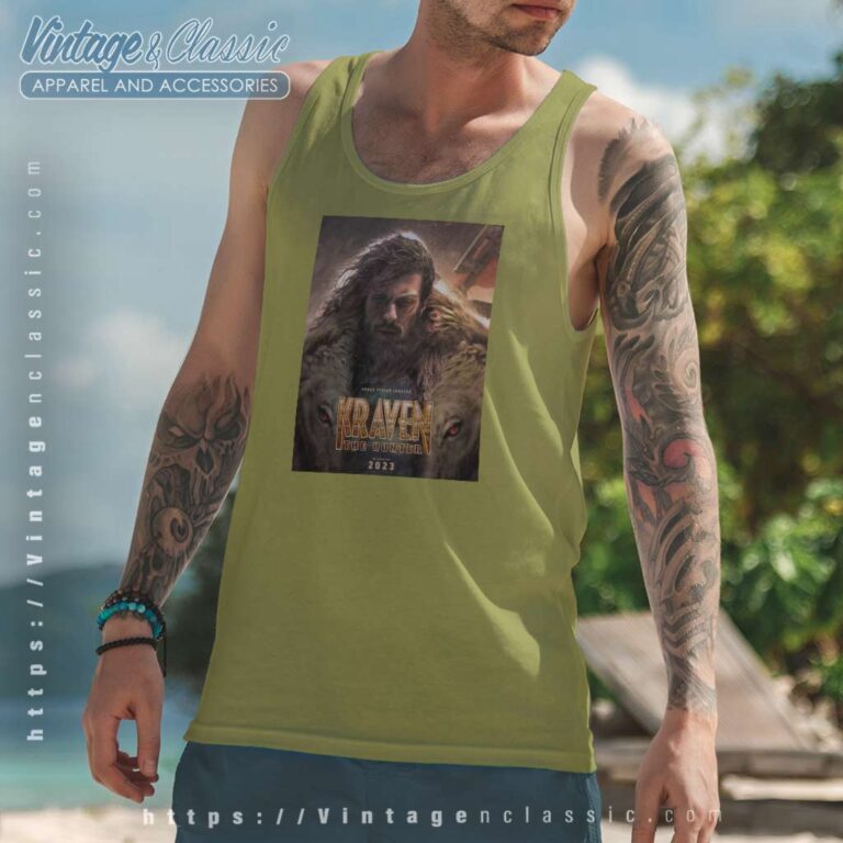 Aaron Taylor Johnson Kraven The Hunter Movie Tank Top Racerback Aaron Taylor Johnson Kraven The Hunter Movie Tank Top Racerback