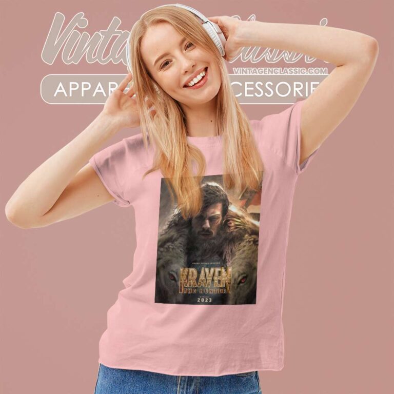 Aaron Taylor Johnson Kraven The Hunter Movie Women TShirt Aaron Taylor Johnson Kraven The Hunter Movie Women TShirt