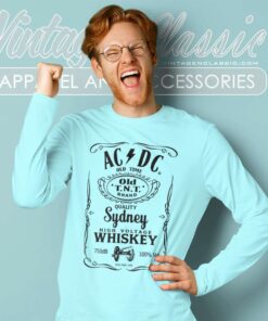 Ac Dc Band Sydney Whiskey Long Sleeve Tee