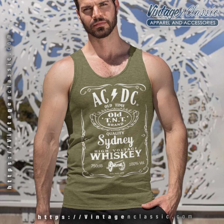 Ac Dc Band Sydney Whiskey Tank Top Racerback Ac Dc Band Sydney Whiskey Tank Top Racerback