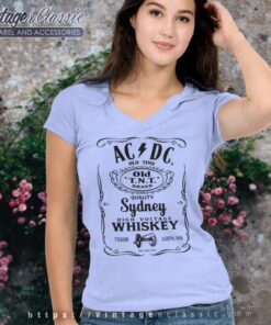 Ac Dc Band Sydney Whiskey V Neck TShirt