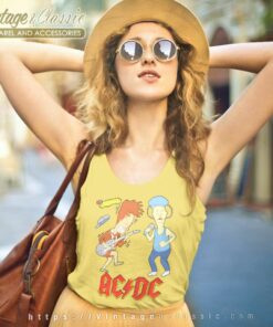 Ac Dc Beavis And Butthead Tank Top Racerback