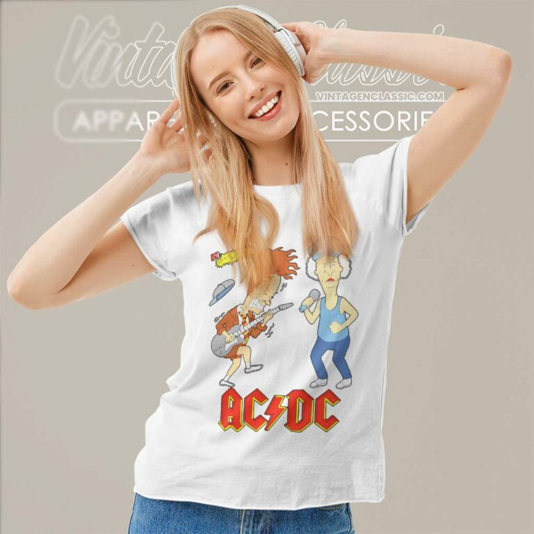 Ac Dc Beavis And Butthead Women TShirt Ac Dc Beavis And Butthead Women TShirt