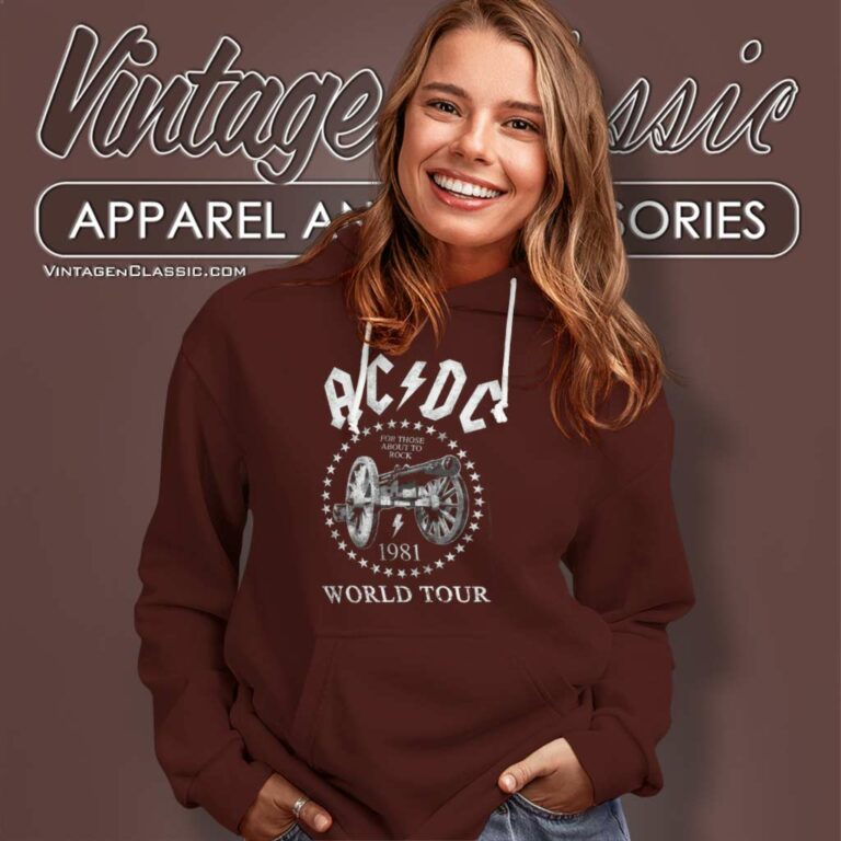 Acdc 1981 World Tour Hoodie Acdc 1981 World Tour Hoodie