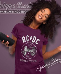 Acdc 1981 World Tour Women TShirt