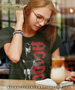 Acdc Angus Rockin Women TShirt 1