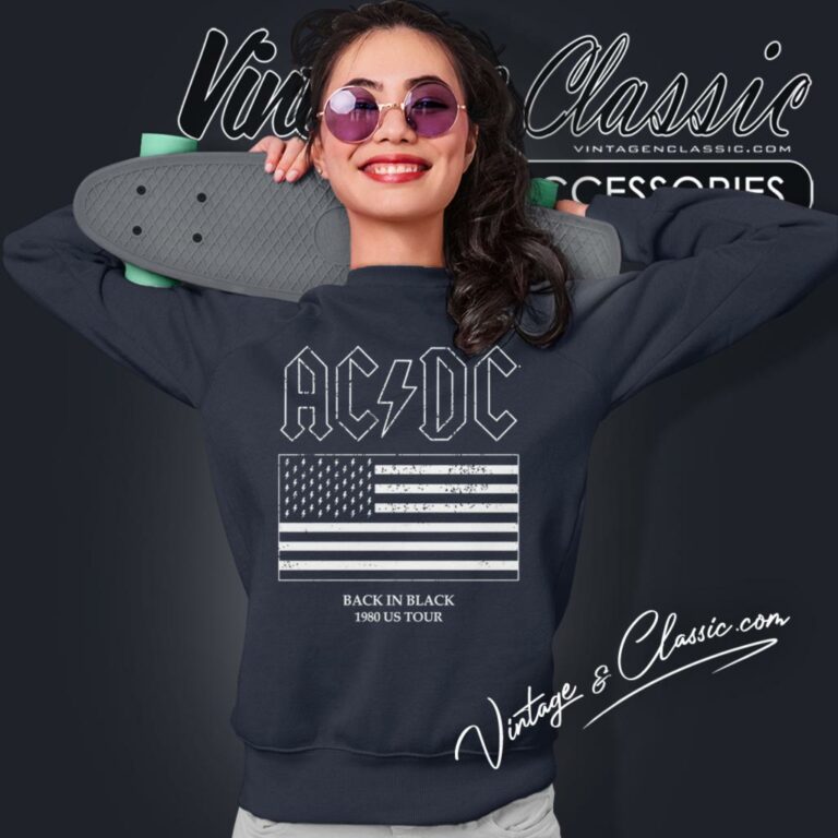 Acdc Back In Black Flag Sweatshirt 1 Acdc Back In Black Flag Sweatshirt 1