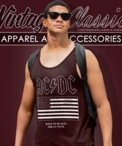 Acdc Back In Black Flag Tank Top Racerback 1
