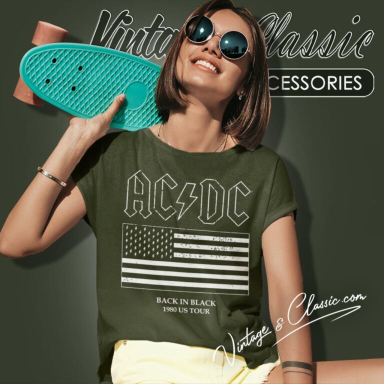 Acdc Back In Black Flag Women T Shirt 1 Acdc Back In Black Flag Women T Shirt 1