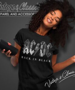 Acdc Back In Black Women T Shirt