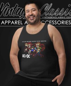 Acdc Band Members Graphic Tank Top Racerback
