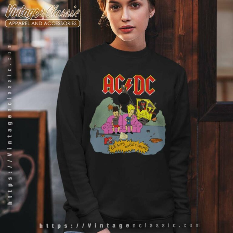 Acdc Beavis And Butt Head Ballbreaker Tour Sweatshirt Acdc Beavis And Butt Head Ballbreaker Tour Sweatshirt