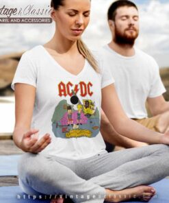Acdc Beavis And Butt Head Ballbreaker Tour V Neck TShirt