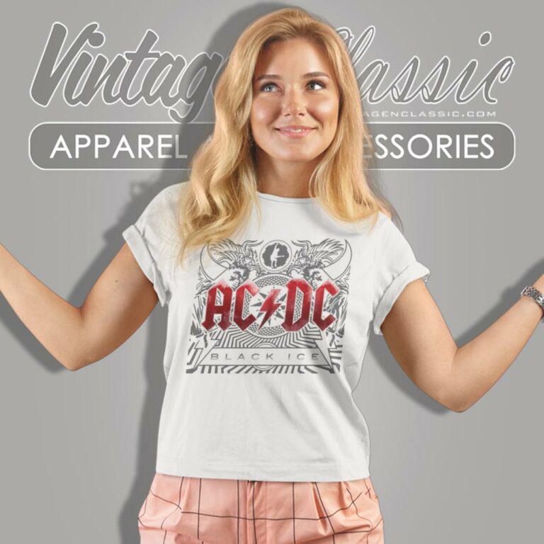 Acdc Black Ice Album Women T Shirt Acdc Black Ice Album Women T Shirt