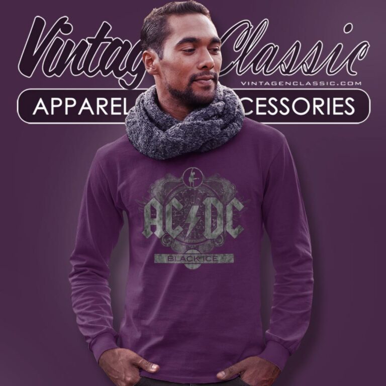 Acdc Black Ice Long Sleeve Tee Acdc Black Ice Long Sleeve Tee