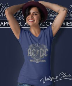 Acdc Black Ice V Neck TShirt
