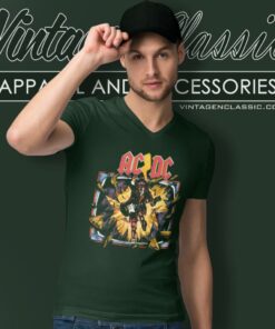 Acdc Blow Up Your Video V Neck TShirt