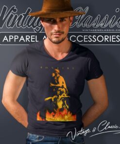 Acdc Bonfire V Neck TShirt