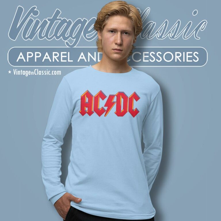 Acdc Classic Logo Long Sleeve Tee Acdc Classic Logo Long Sleeve Tee