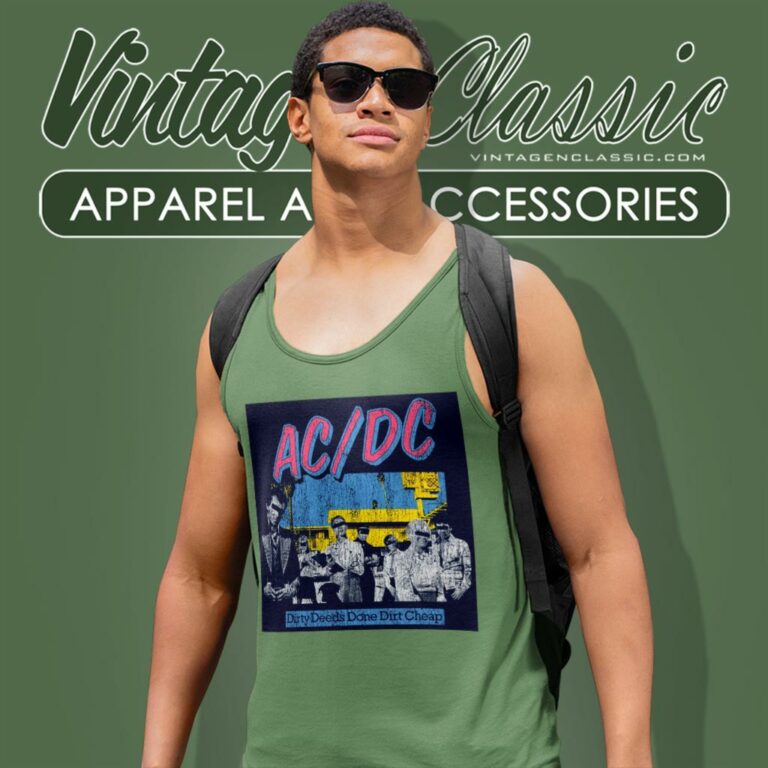 Acdc Dirty Deeds Done Dirt Tank Top Racerback Acdc Dirty Deeds Done Dirt Tank Top Racerback
