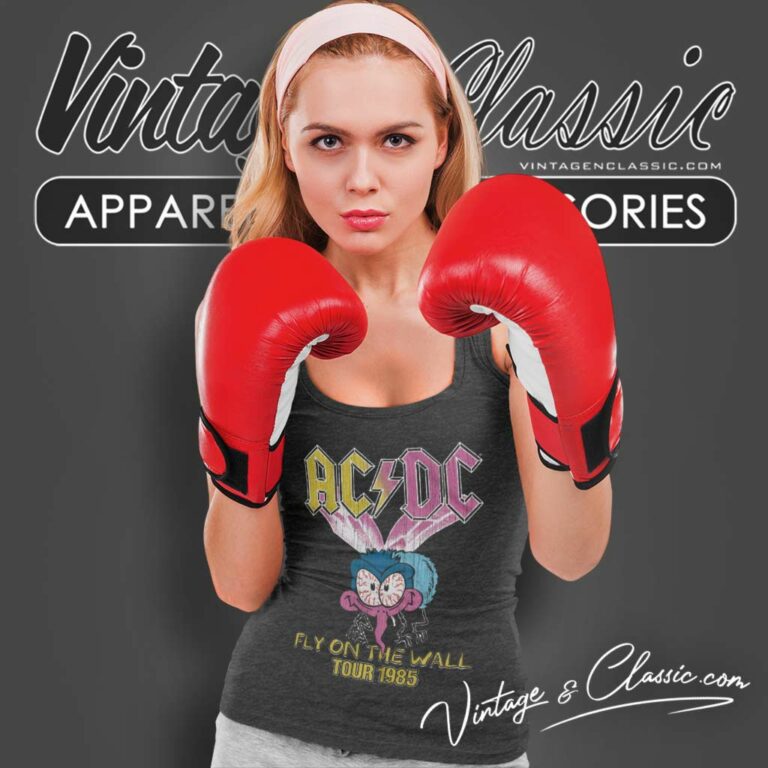 Acdc Fly Wall Euro Tour Tank Top Racerback Acdc Fly Wall Euro Tour Tank Top Racerback