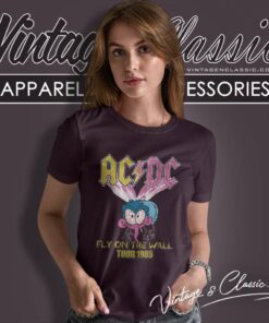 Acdc Fly Wall Euro Tour Women TShirt