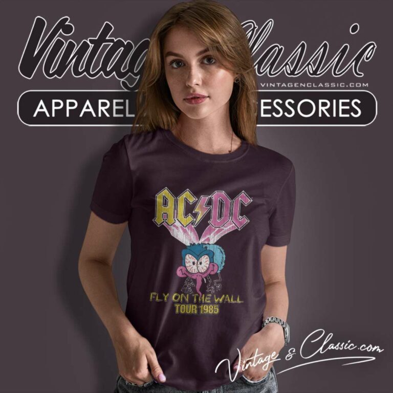 Acdc Fly Wall Euro Tour Women TShirt Acdc Fly Wall Euro Tour Women TShirt