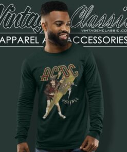 Acdc High Voltage Smoke Adult Long Sleeve Tee