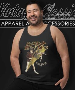 Acdc High Voltage Smoke Adult Tank Top Racerback