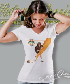 Acdc High Voltage V Neck TShirt
