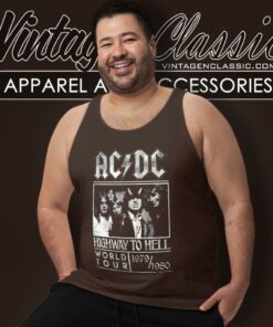 Acdc Highway To Hell Tour Tank Top Racerback