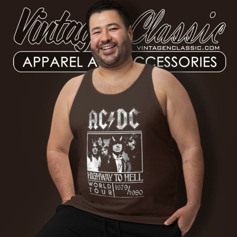 Acdc Highway To Hell Tour Tank Top Racerback Acdc Highway To Hell Tour Tank Top Racerback