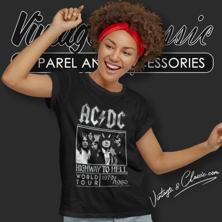 Acdc Highway To Hell Tour Women T Shirt Acdc Highway To Hell Tour Women T Shirt
