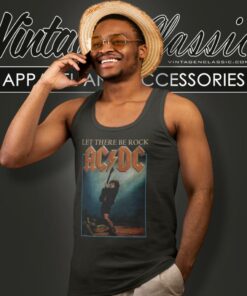 Acdc Let There Be Rock Tank Top Racerback