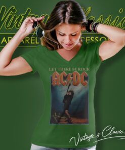 Acdc Let There Be Rock V Neck TShirt