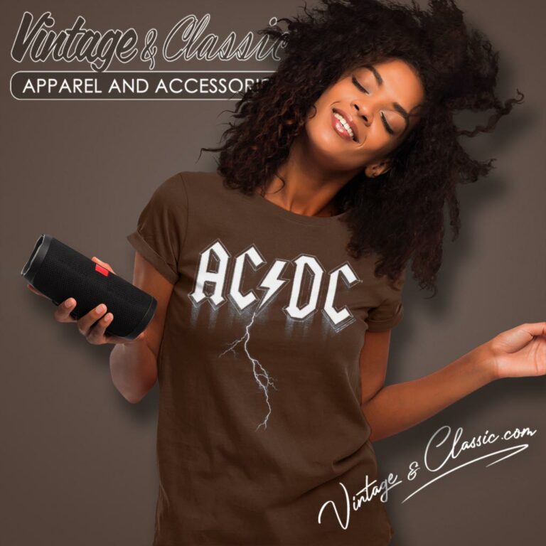 Acdc Lightning Women T Shirt Acdc Lightning Women T Shirt
