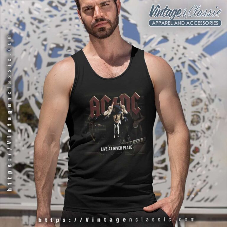 Acdc Live At River Plate Tank Top Racerback Acdc Live At River Plate Tank Top Racerback