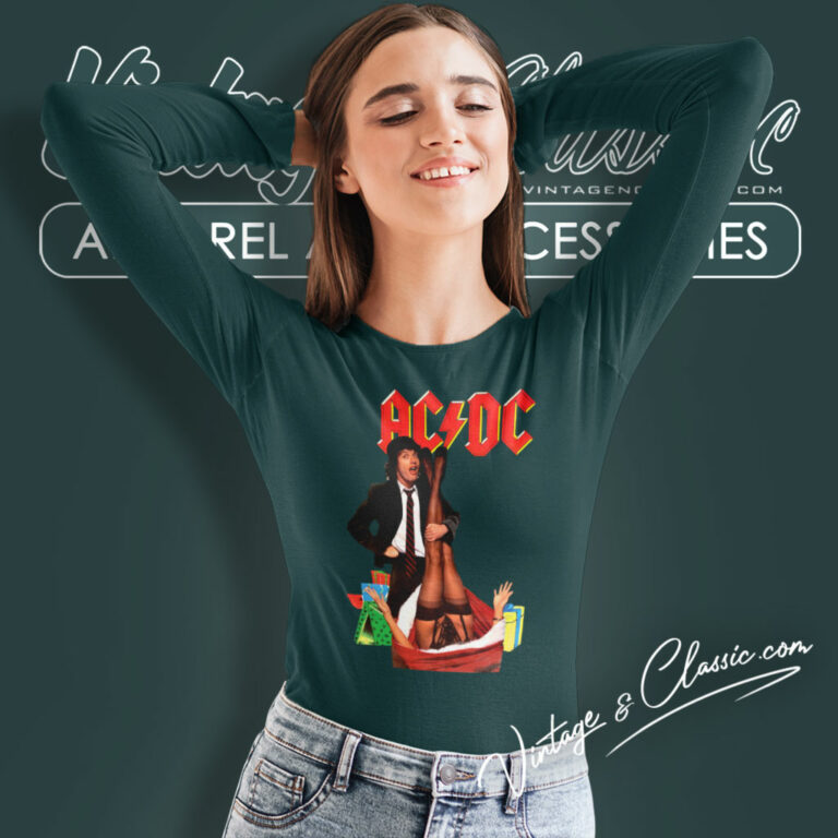 Acdc Mistress For Christmas Us Tour Long Sleeve Tee Acdc Mistress For Christmas Us Tour Long Sleeve Tee