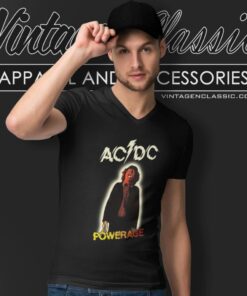 Acdc Powerage V Neck TShirt