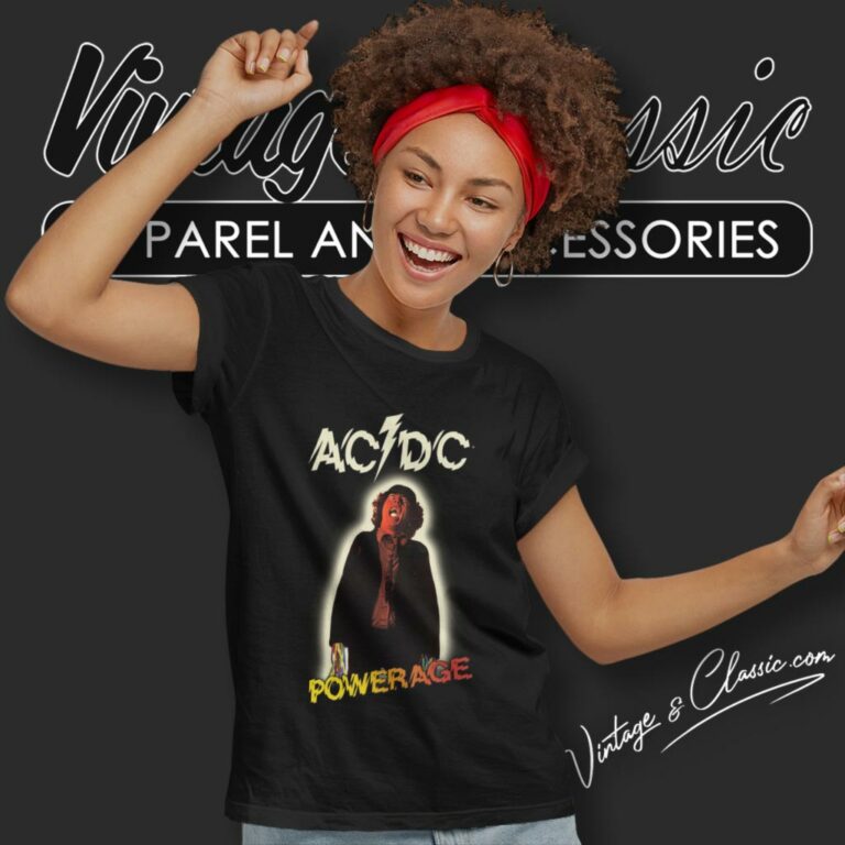 Acdc Powerage Women T Shirt Acdc Powerage Women T Shirt