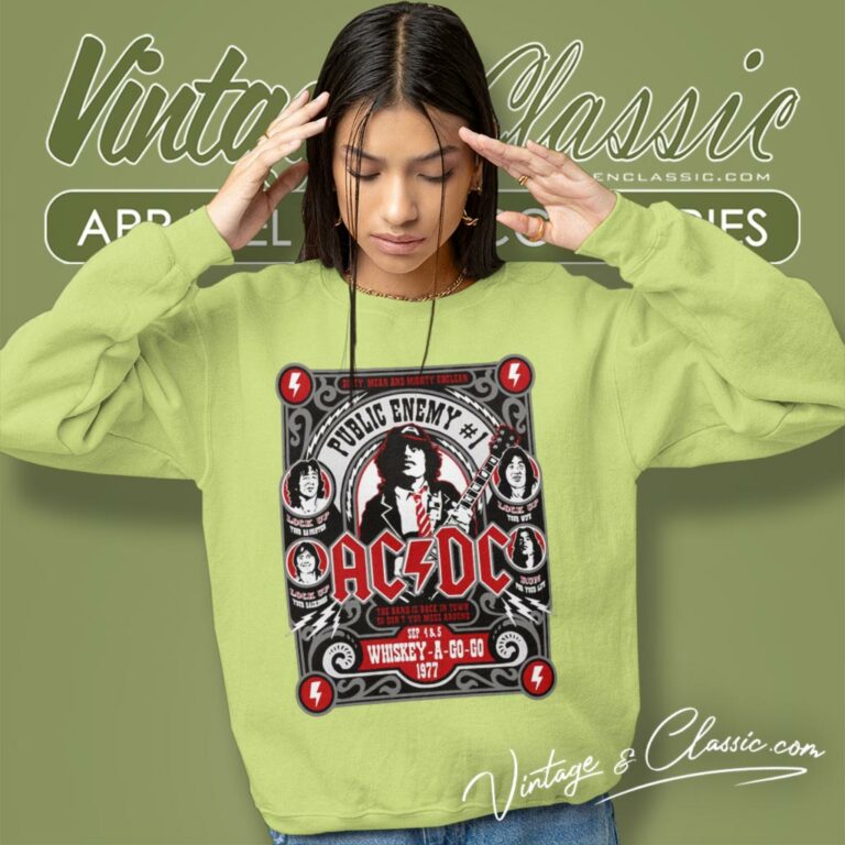 Acdc Public Enemy Number 1 Sweatshirt Acdc Public Enemy Number 1 Sweatshirt