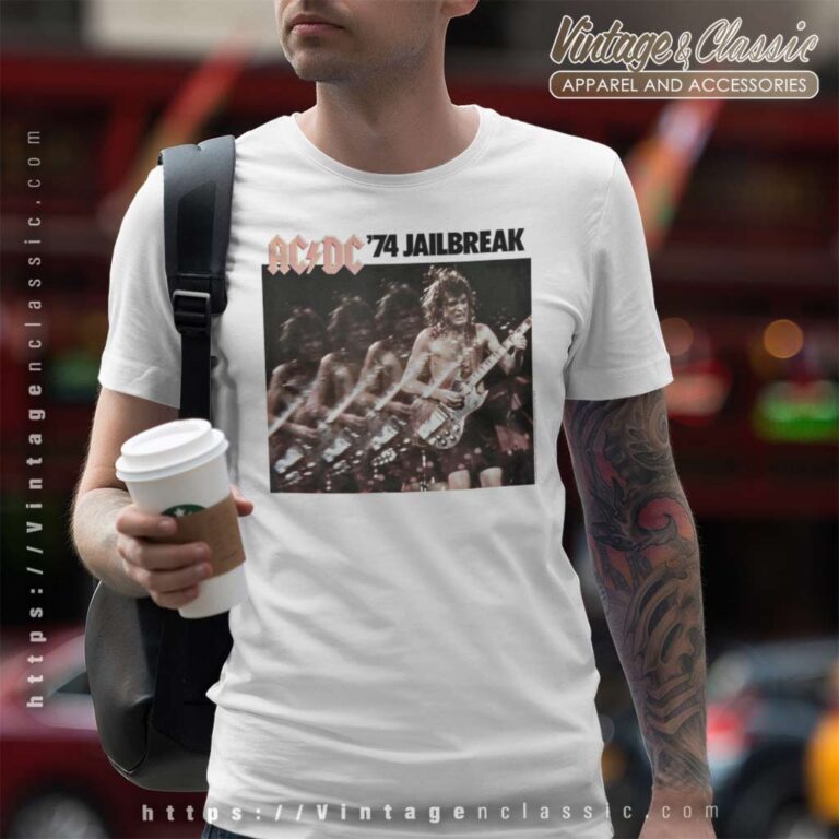 Acdc Shirt Album 74 Jailbreak Ep Artwork T Shirt Acdc Shirt Album 74 Jailbreak Ep Artwork T Shirt