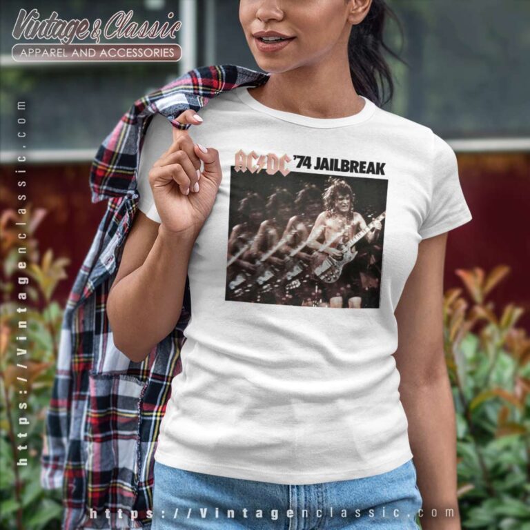 Acdc Shirt Album 74 Jailbreak Ep Artwork Women TShirt Acdc Shirt Album 74 Jailbreak Ep Artwork Women TShirt
