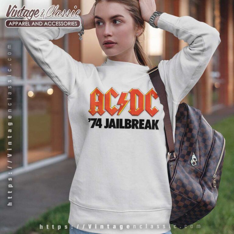 Acdc Shirt Album 74 Jailbreak Logo Sweatshirt Acdc Shirt Album 74 Jailbreak Logo Sweatshirt