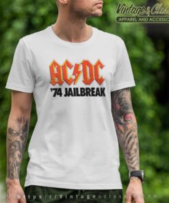 Acdc Shirt Album 74 Jailbreak Logo T Shirt