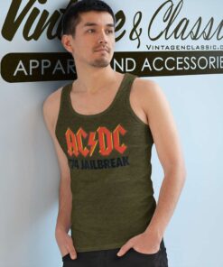 Acdc Shirt Album 74 Jailbreak Logo Tank Top Racerback