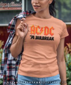 Acdc Shirt Album 74 Jailbreak Logo Women TShirt