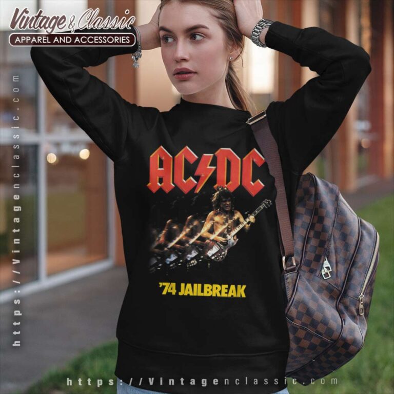 Acdc Shirt Album 74 Jailbreak Sweatshirt Acdc Shirt Album 74 Jailbreak Sweatshirt